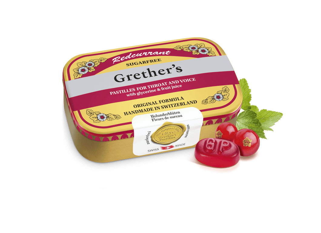 PRE-ORDER Grether's Pastilles Redcurrant Pastilles Sugarfree 110g
