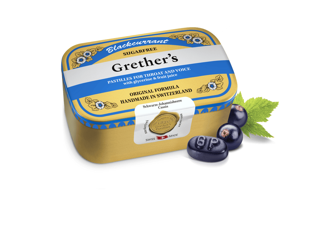 PRE-ORDER Grether's Pastilles Blackcurrant Pastilles Sugar-free 440g