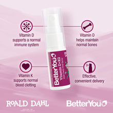 Load image into Gallery viewer, Better You Vitamin D + K2 Kids Oral Spray 15ml