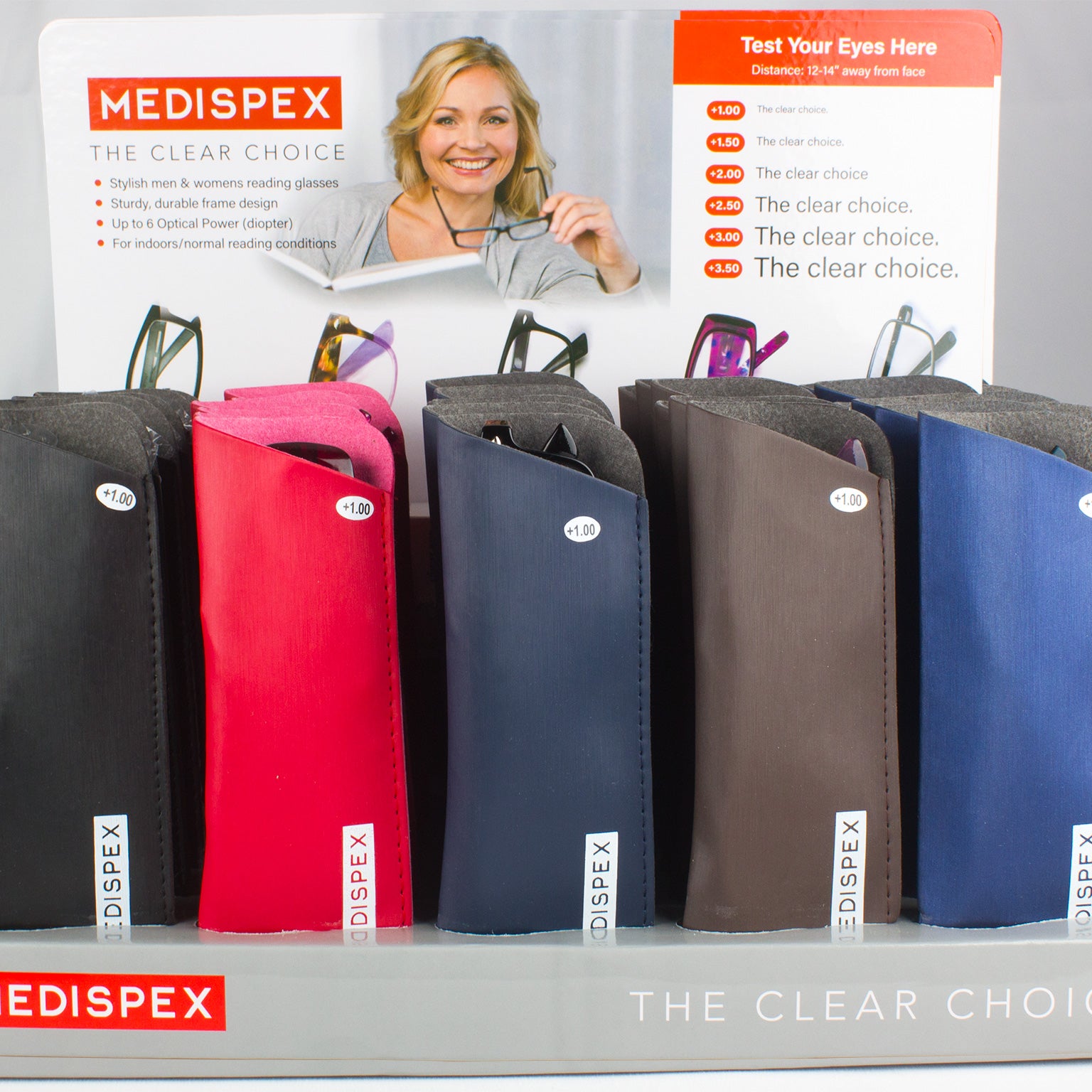 Medicare Reading Glasses Display 30 pairs David Hart Santo Trade