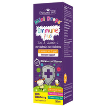 Load image into Gallery viewer, Natures Aid Immune Plus with Elderberry (Zinc & Vitamin C) 50ml