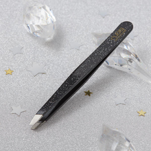 Load image into Gallery viewer, Rubis Tweezers Classic Glitter Black 1K104GL
