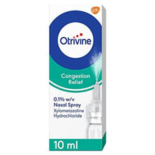 Load image into Gallery viewer, Otrivine Congestion Relief Nasal Spray 10ml
