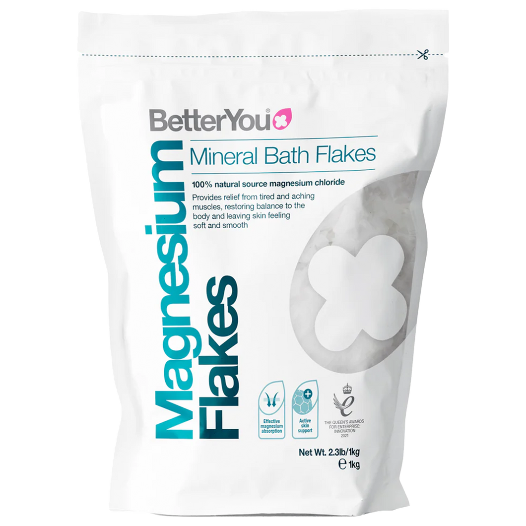BetterYou Magnesium Mineral Bath Flakes - 1KG