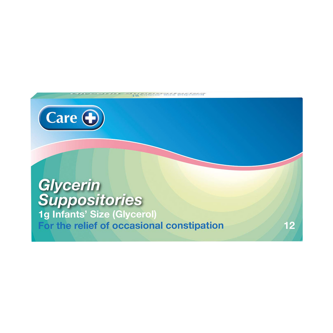 Care Glycerin Suppositories 1g (Infants) 12's (Brand May Vary)