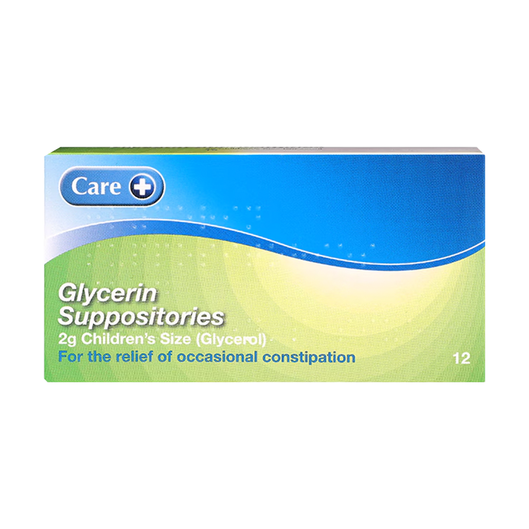 Care Glycerin Suppositories 2g (Childs) 12's (Brand May Vary)