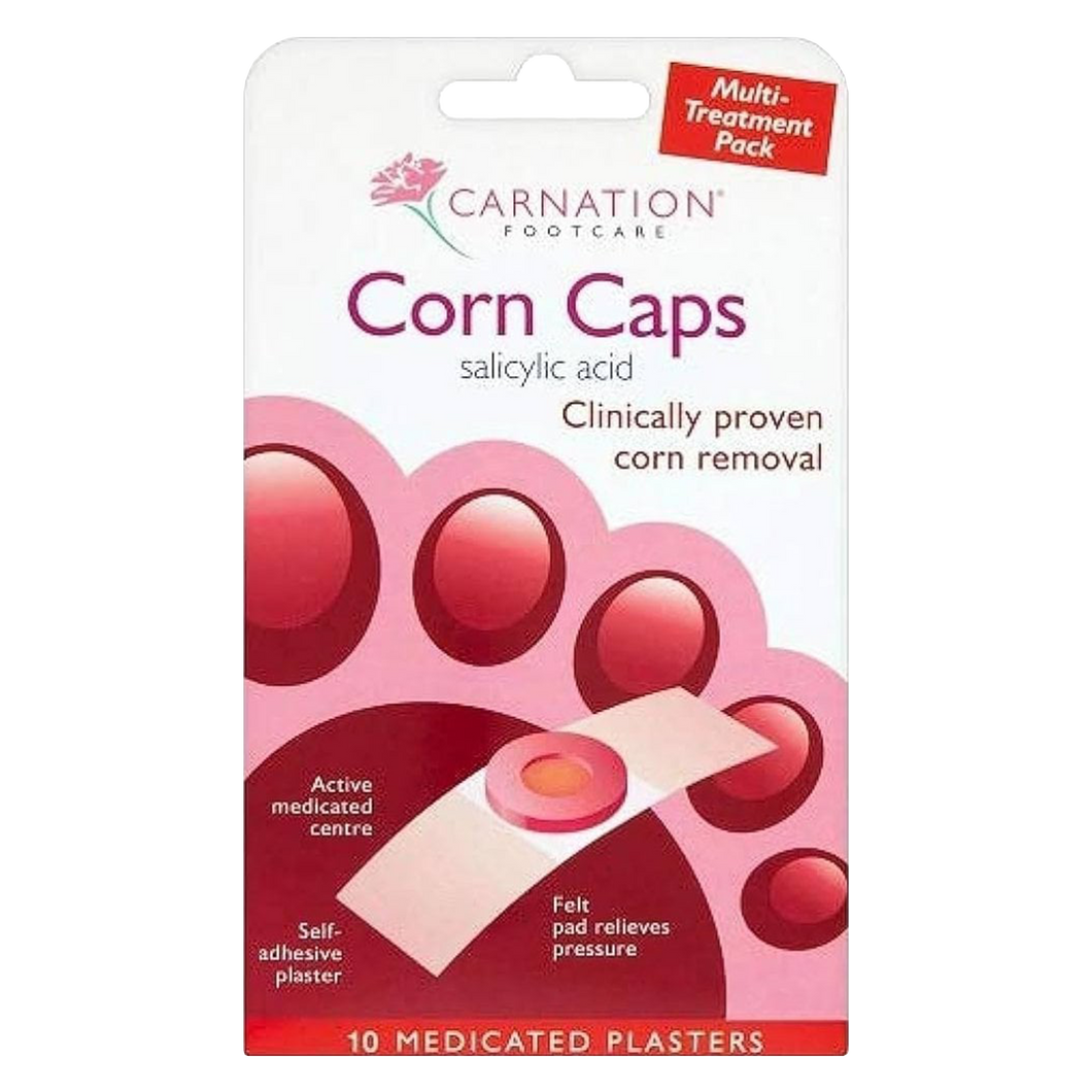 Carnation Corn Caps 10 Medicated Plasters