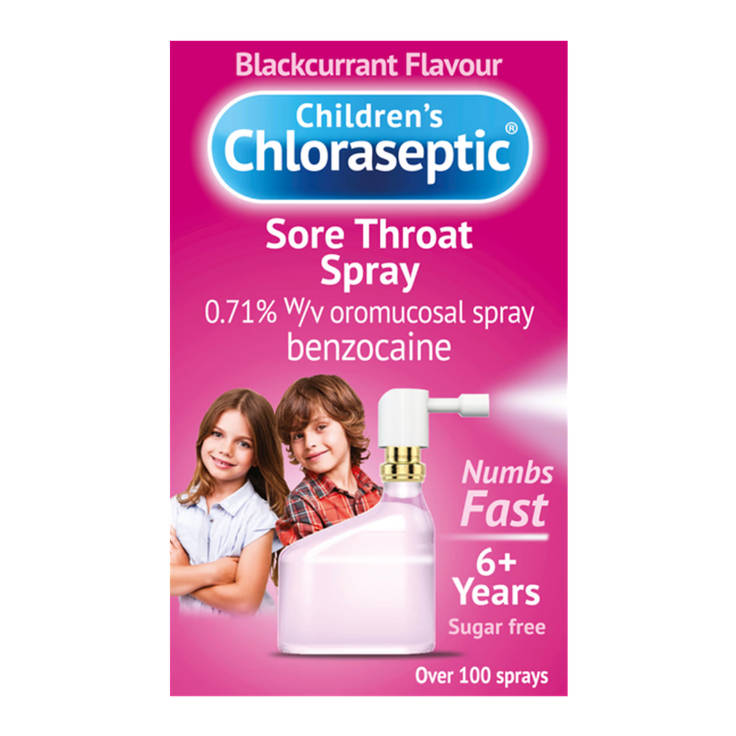 Children's Chloraseptic Blackcurrant Flavour Sore Throat Spray 15ml
