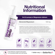 Load image into Gallery viewer, BetterYou Magnesium Sleep Mineral Lotion 180ml

