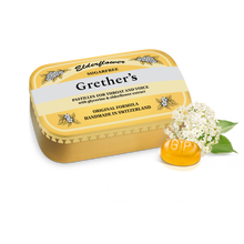 Load image into Gallery viewer, Grether&#39;s Elderflower Pastilles Sugarfree 110g
