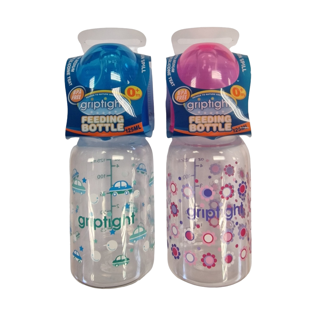 Griptight 125ml BPA Free Bottle (Colours may vary)