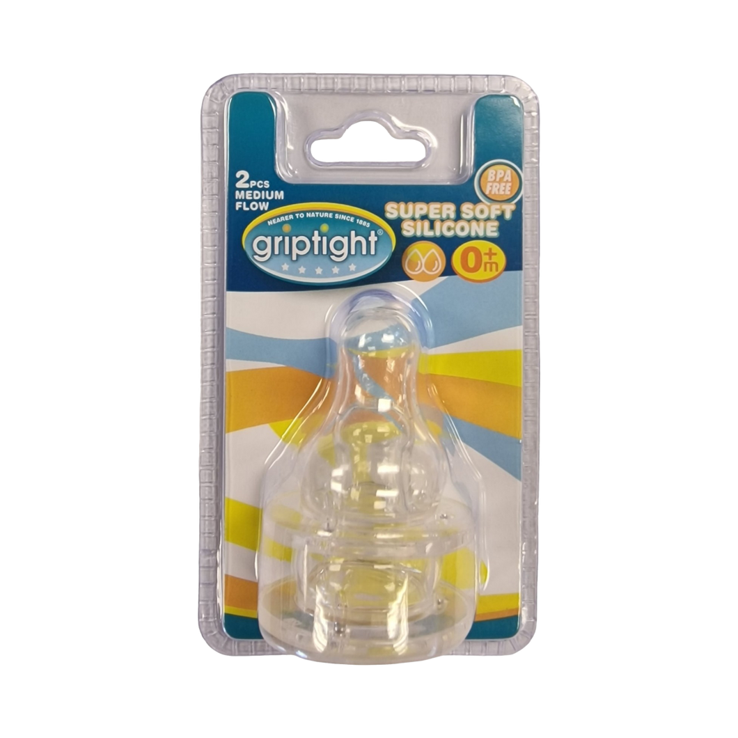 Griptight 2 Std Silicone Med Flow Teat