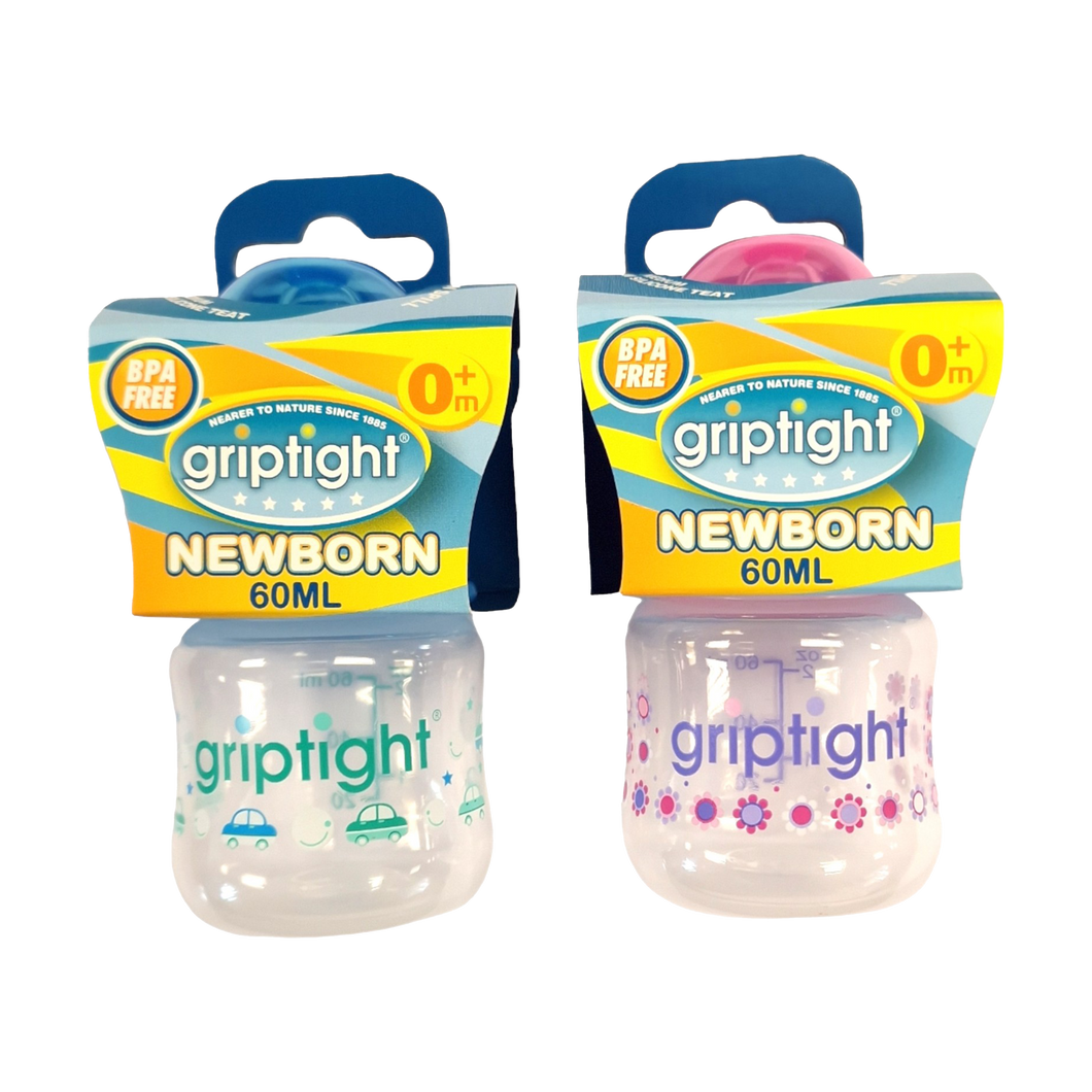 Griptight 60ml BPA Free Bottle (Colours may vary)