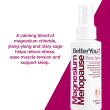 Load image into Gallery viewer, BetterYou Magnesium Oil Menopause Spray 100ml
