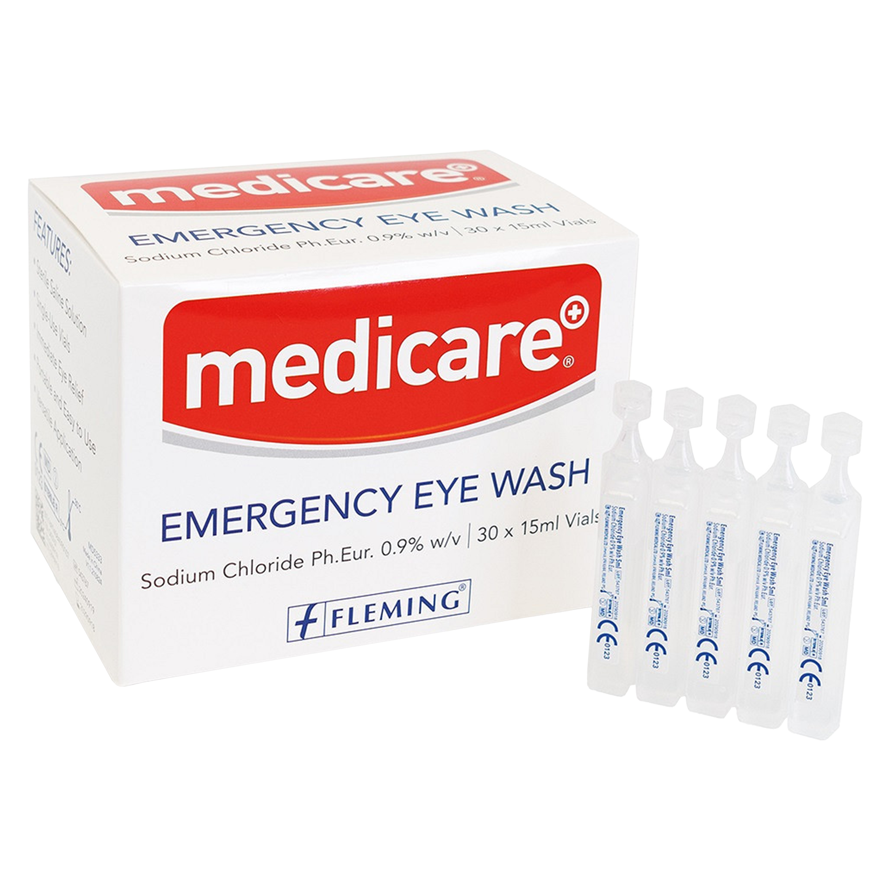 Medicare Emergency Eye Wash 15ml Box of 30 – David Hart Santo Trade