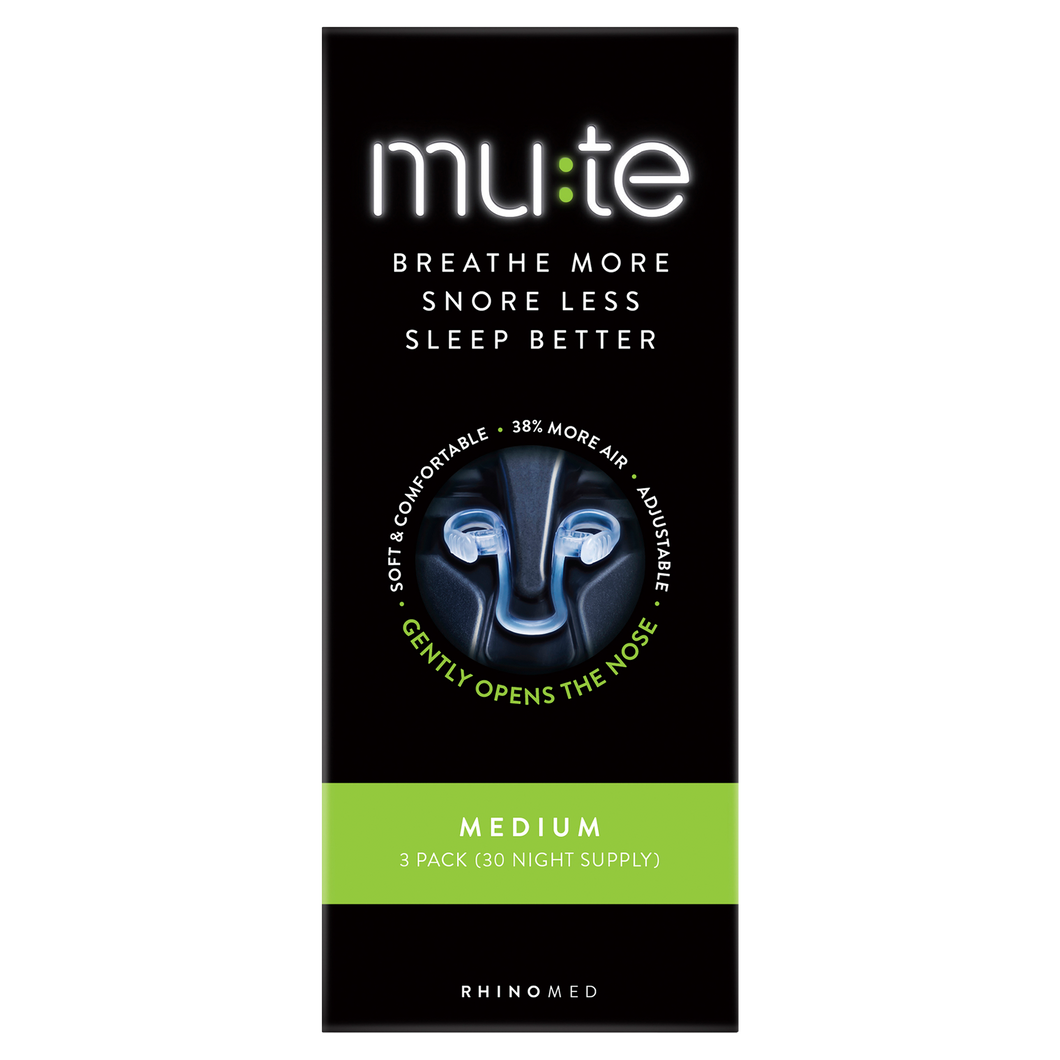 Mute Snoring Device Medium 3 pack - 30 Night Supply