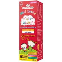 Load image into Gallery viewer, Natures Aid Multi-vitamin Mini Drops for infants &amp; children 50ml
