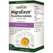 Load image into Gallery viewer, Natures Aid - MigraEeze - Feverfew 100mg 60Tabs
