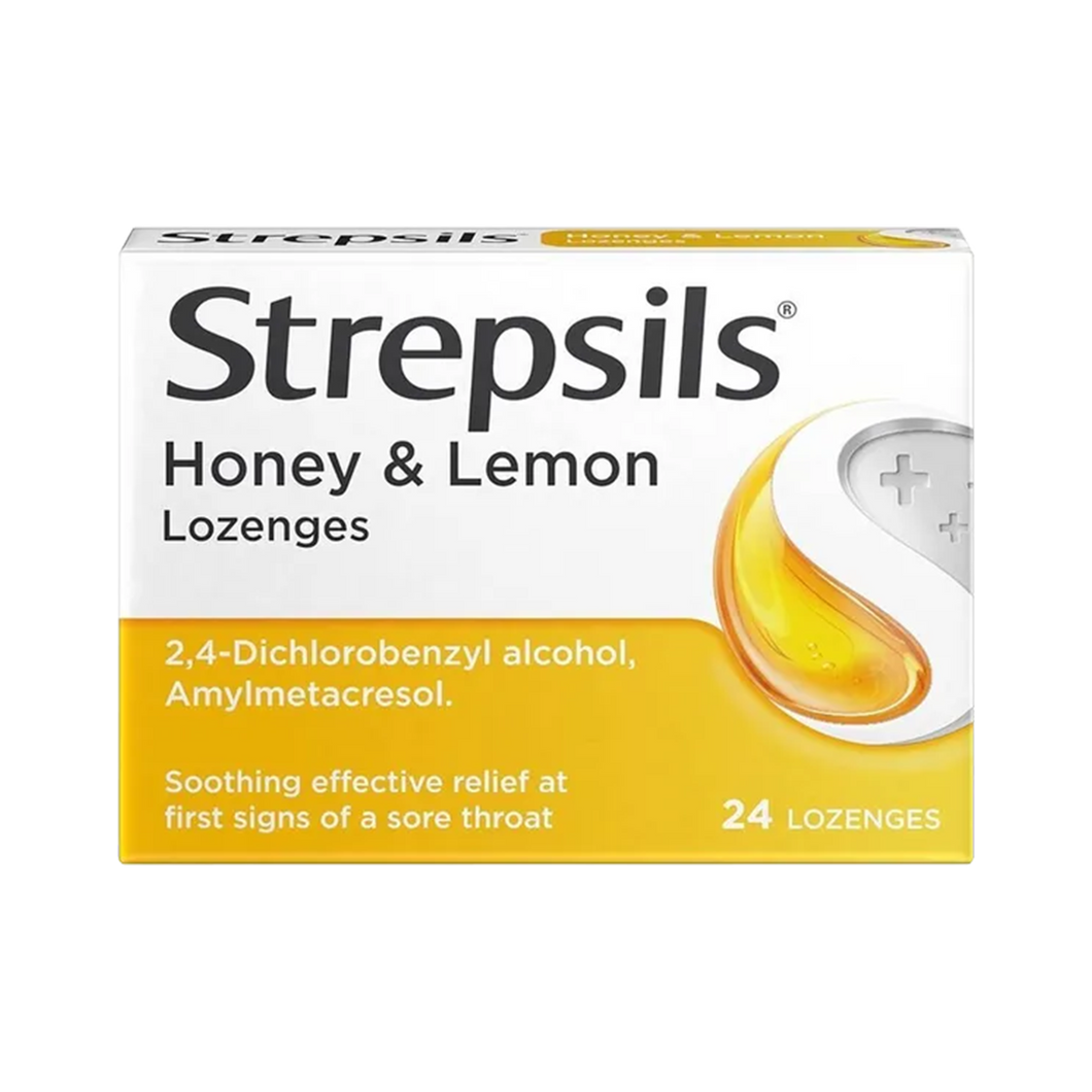 Strepsils Honey and Lemon Lozenges - 24 Lozenges