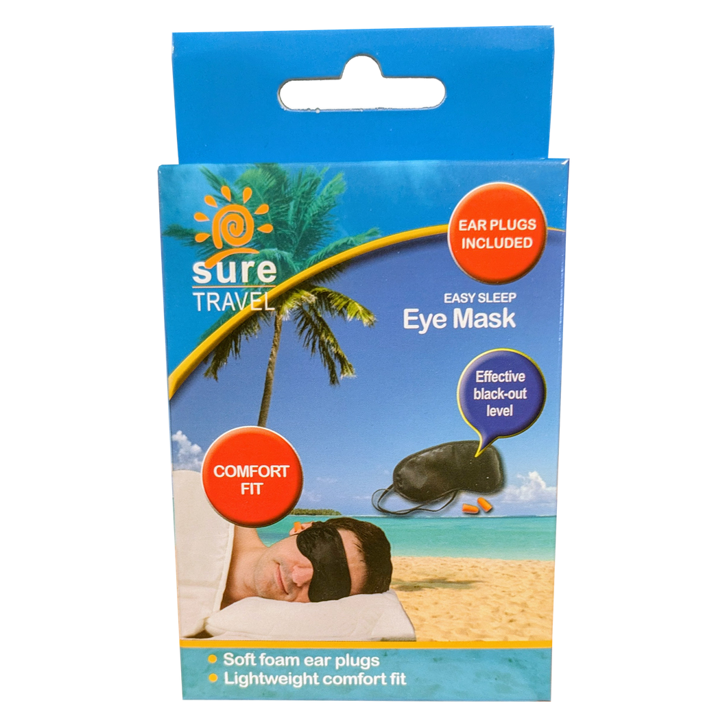Sure H&B - Travel Eye Mask with Ear Plugs