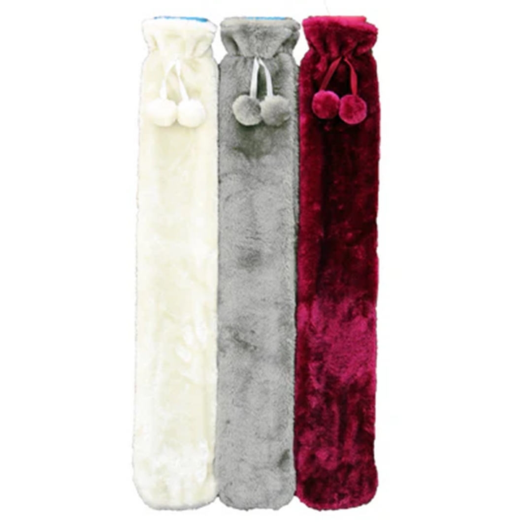 Sure Health & Beauty - Long Hot Water Bottle with Fur Cover - 76cm