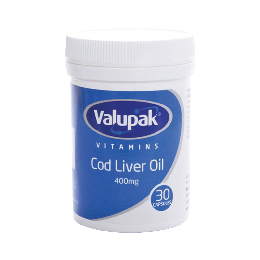 Valupak Cod Liver Oil 400mg Capsule 30