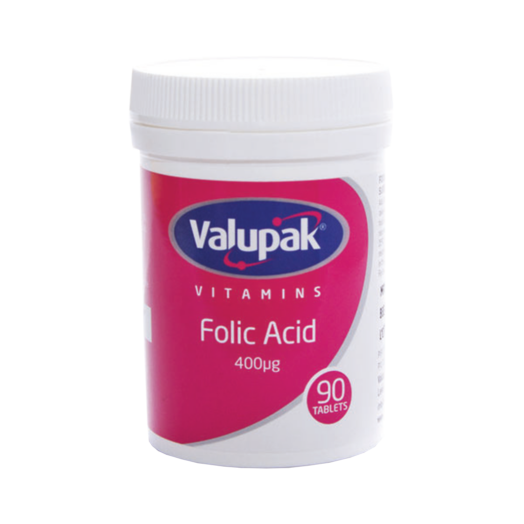 Valupak Folic Acid 400µg Tablet 90