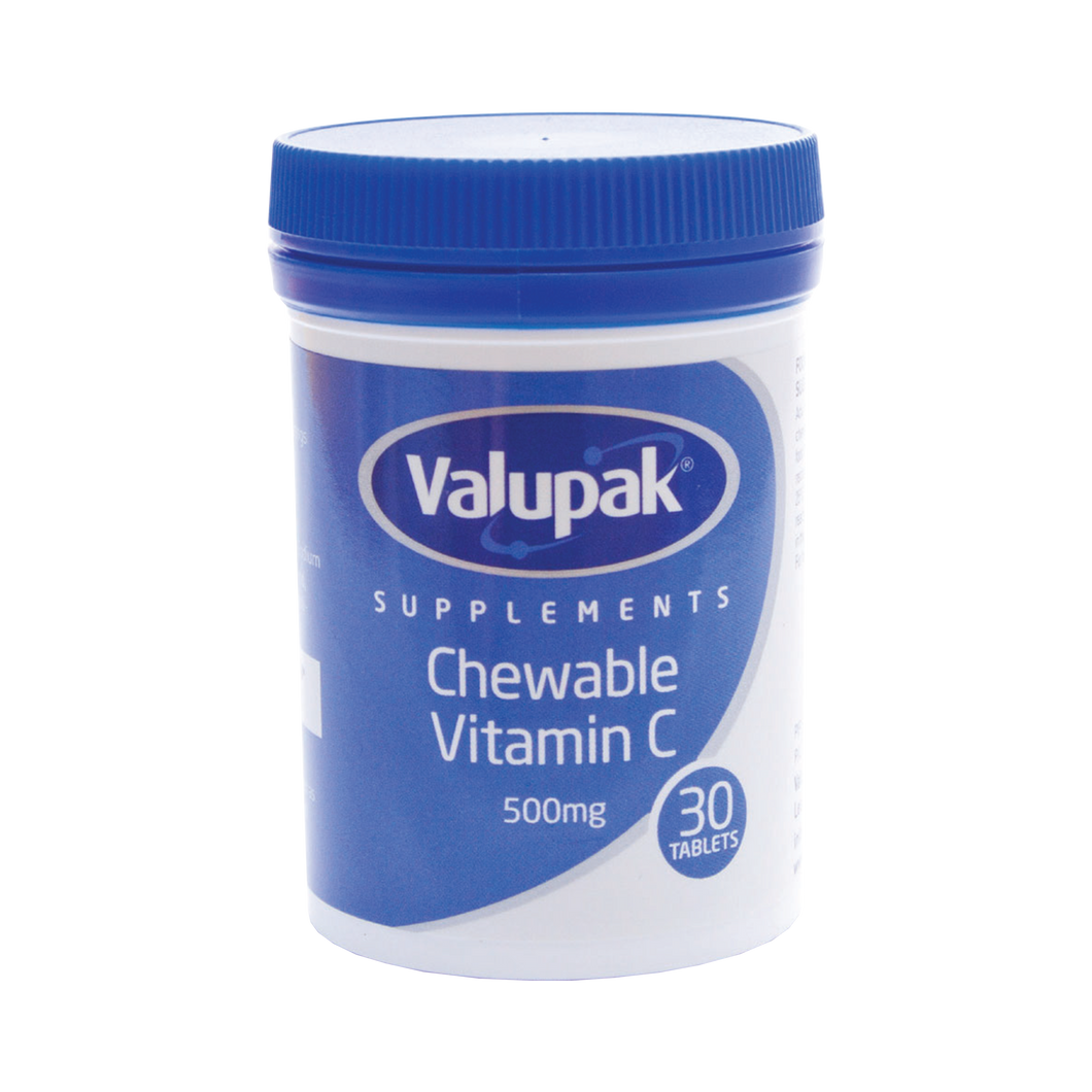 Valupak Vitamin C Chewable 500mg Tablet 30