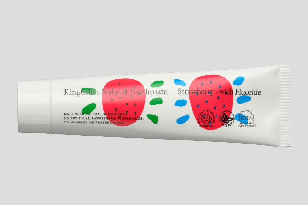 Kingfisher Children's Natural Toothpaste - Strawberry with Fluoride 100ml