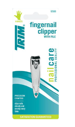 Trim Fingernail Clipper with File