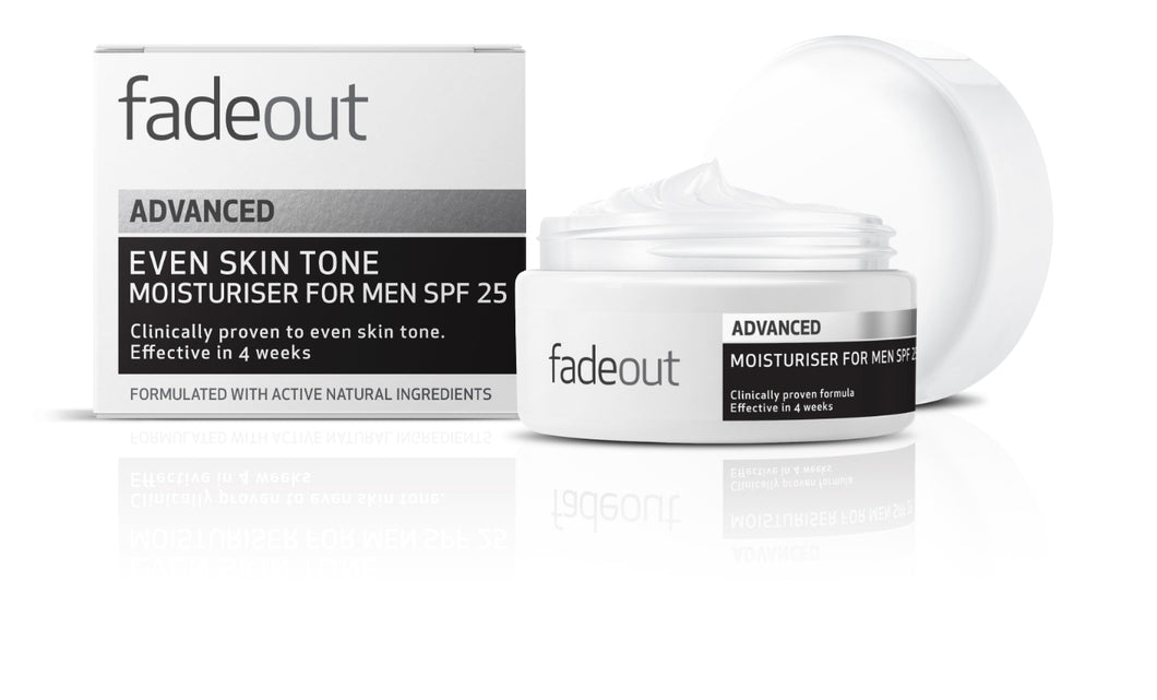 Fade Out  Even Skin Tone Advanced Moisturiser for Men SPF15 50ml