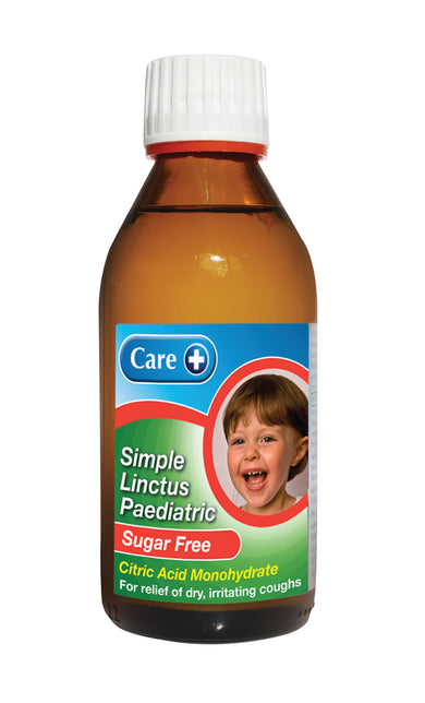 Care Simple Linctus Paediatric Sugar Free 200ml