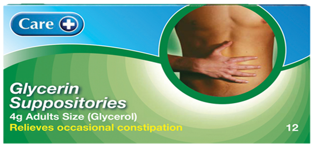 Care Glycerin Suppositories 4g (Adults) 12's