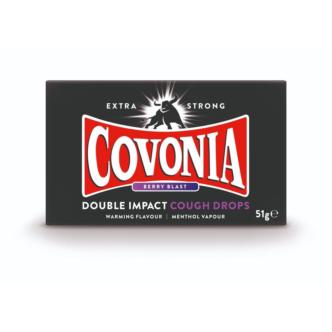 Covonia Double Impact Cough Drops - Berry Blast 30g