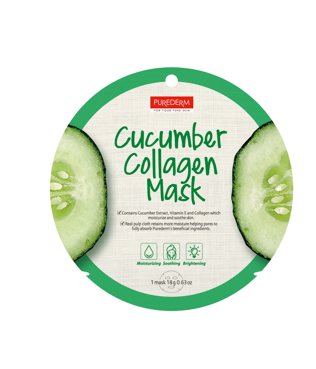 Purederm Cucumber Collagen Mask