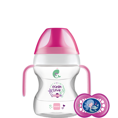 MAM Learn to Drink Cup & Handles 190ml - GIRL