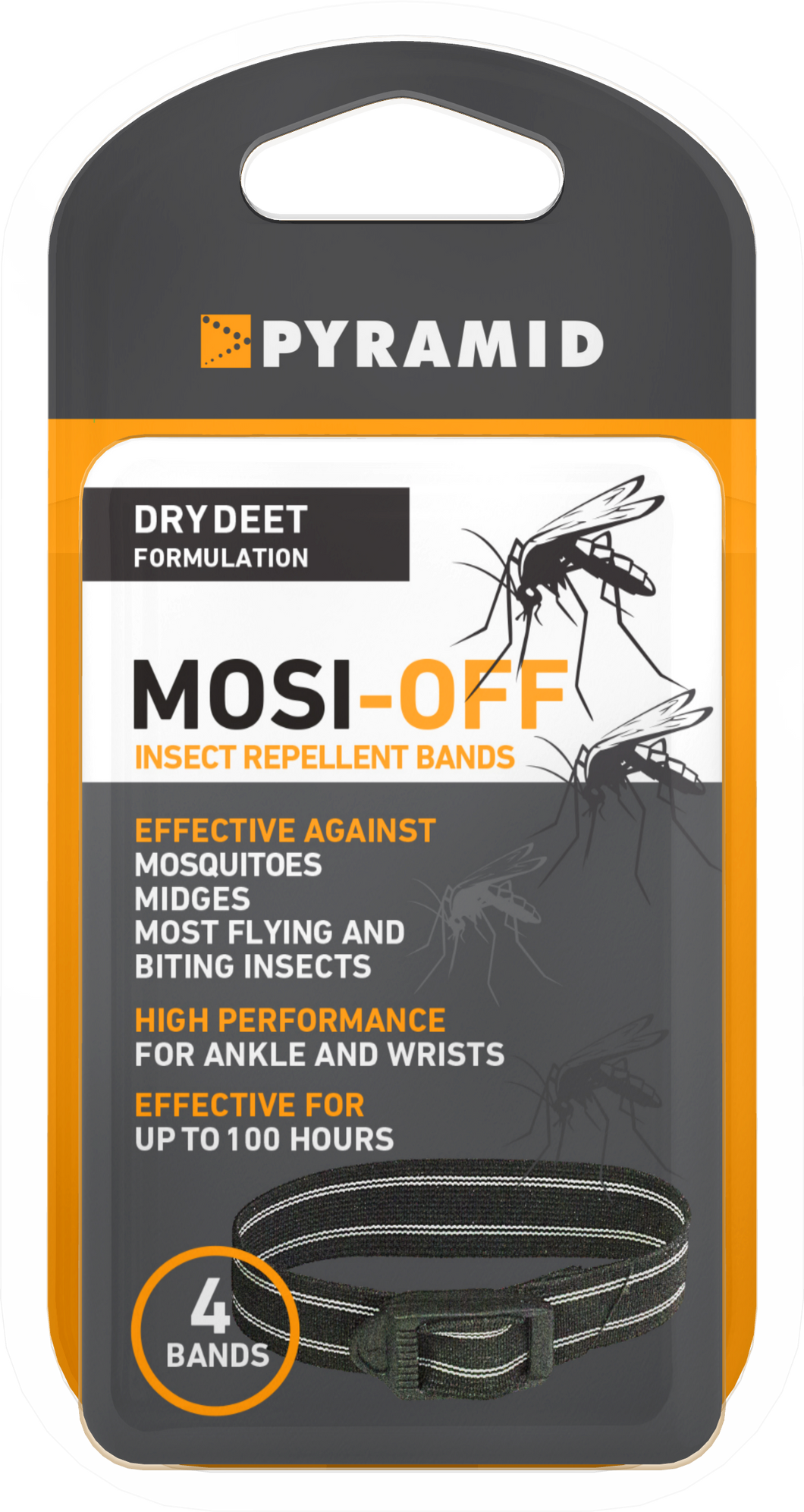 Pyramid Protect Mosi Off Mosquito Repellent Bands (4pack)