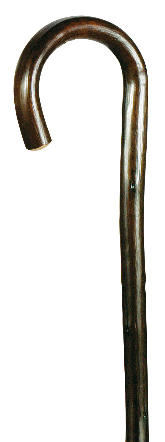 Classic Cane Gents Chestnut Crook Handle with rubber ferrule