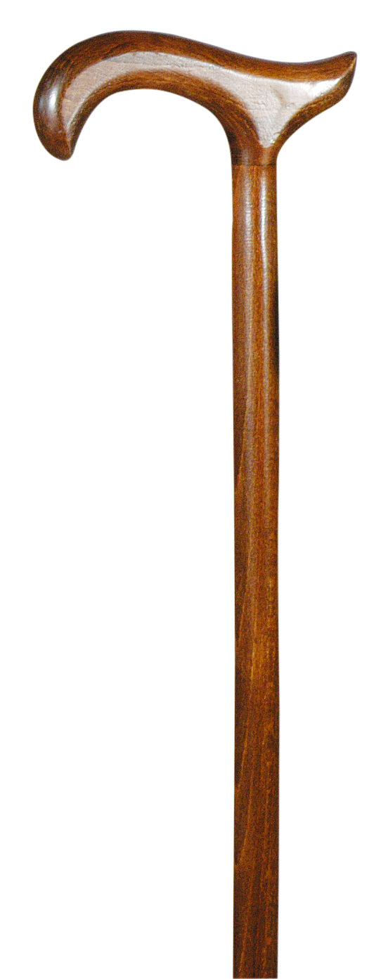Classic Cane Ladies Brown Derby Cane with rubber ferrule