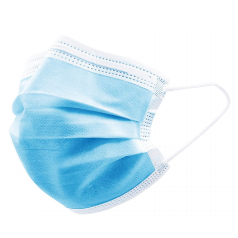 Disposable Face mask 3ply  - Poly bag of 10 - Blue