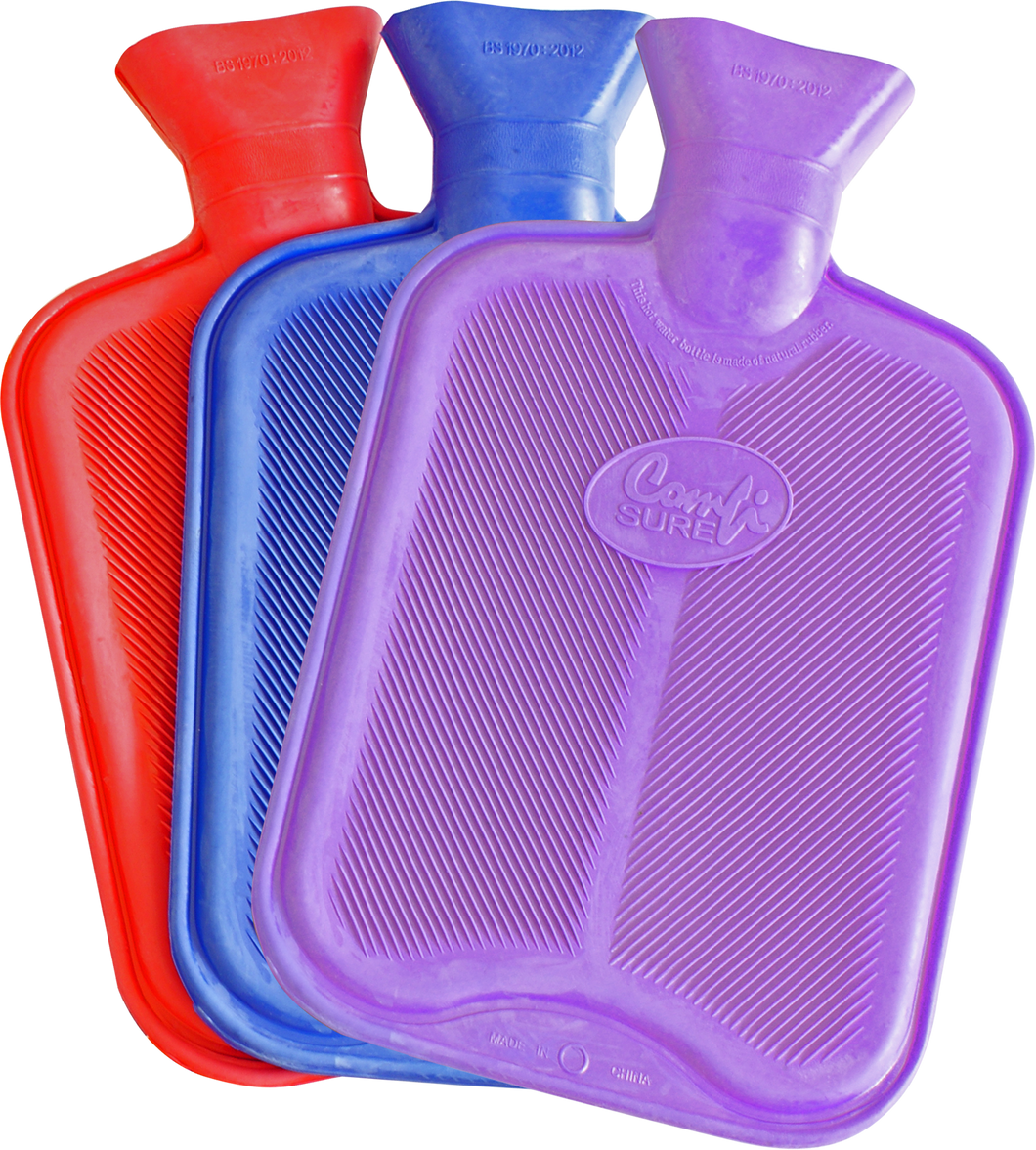Sure Health & Beauty Hot Water Bottle Ribbed 2 Side
