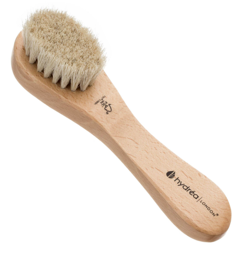 Hydrea London - Natural Sea Sponge - Facial Brush with Pure Bristle - Soft/Medium 