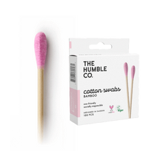 Load image into Gallery viewer, The Humble Co Bamboo Cotton Swabs - Blue, Purple or White
