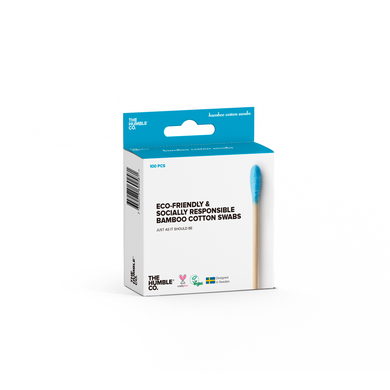 The Humble Co Bamboo Cotton Swabs - Blue