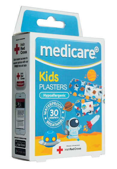 Medicare WATERPROOF KIDS PLASTERS 30`S (FUN SPACESHIP)