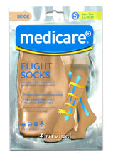 Load image into Gallery viewer, Medicare BEIGE FLIGHT SOCKS (Small 3-6)
