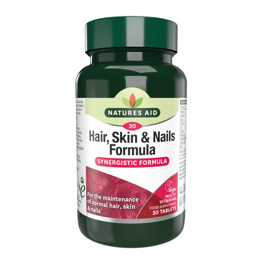 Natures Aid Hair, Skin and Nails Formula 30tabs