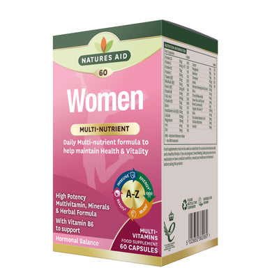 Natures Aid Women's Multi-Vitamins & Minerals (with Superfoods) 60caps