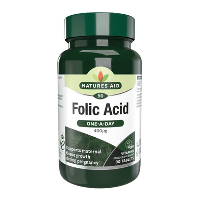 Natures Aid Folic Acid - 400ug 90tabs