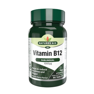 Natures Aid Vitamin B12 1000ug (Sublingual) 90tabs         